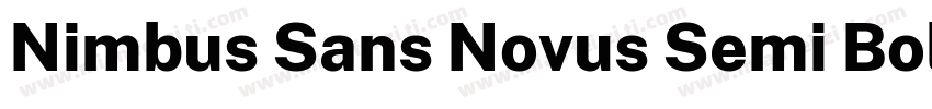Nimbus Sans Novus Semi Bold字体转换